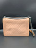 Sac de luxe vintage en cuir beige rosé