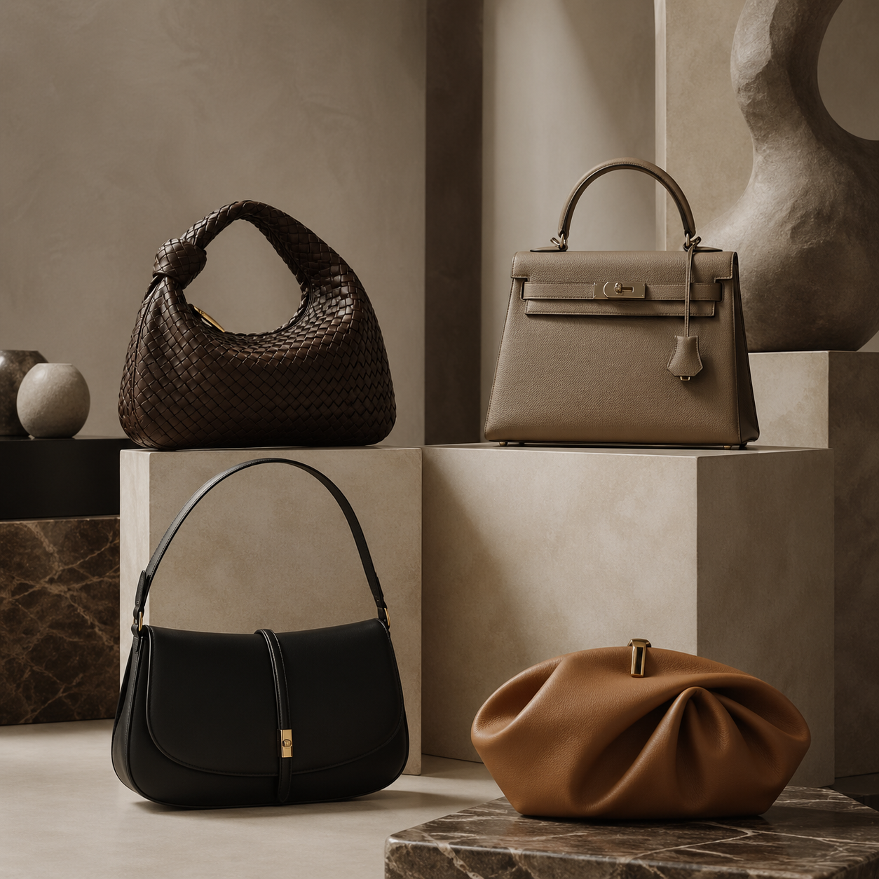 Selection de sacs de luxe vintage d'autres maisons
