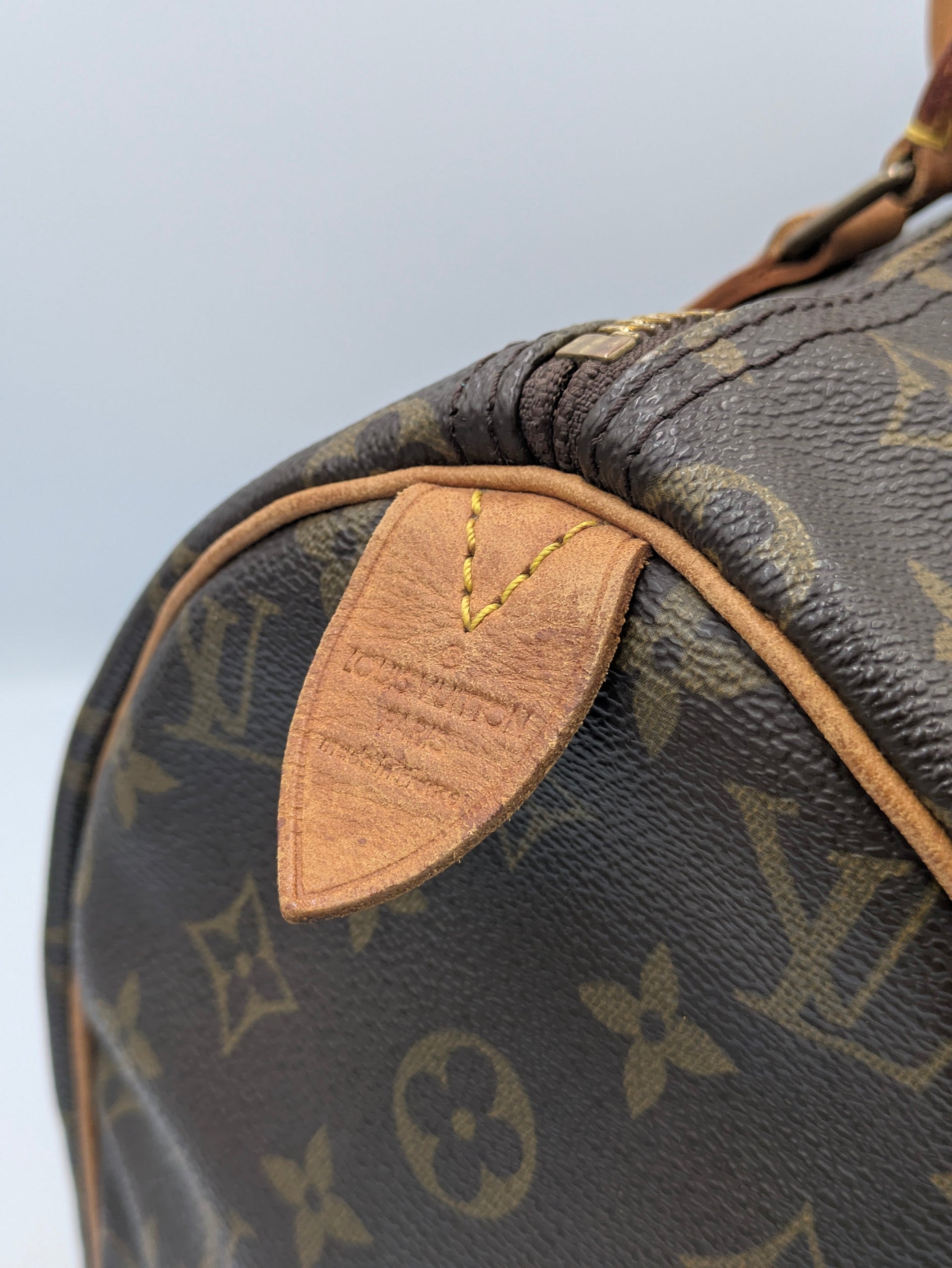 Fermeture du sac Louis Vuitton Speedy 30 Monogram