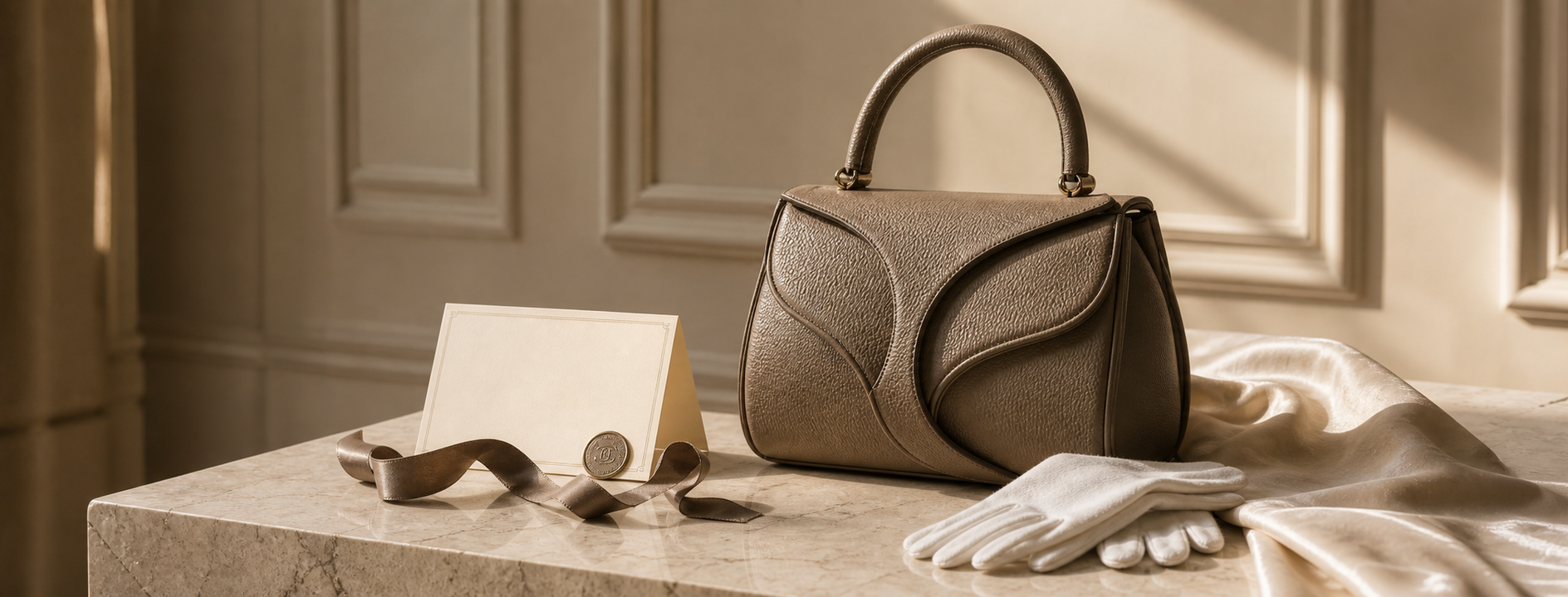 Bannière éditoriale pour les éditions limitées de luxe vintage