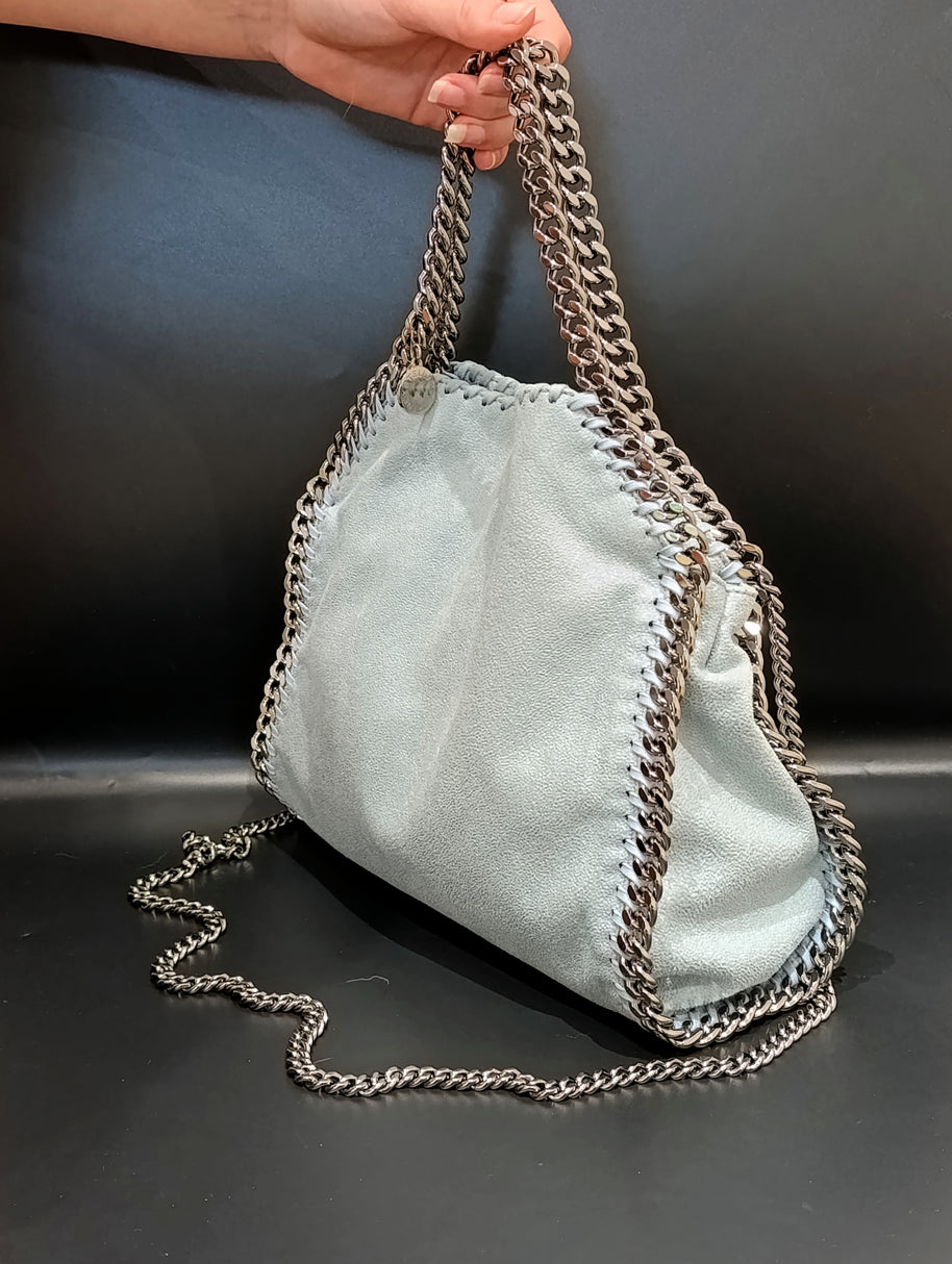 Sac Stella McCartney Falabella mini bleu ciel