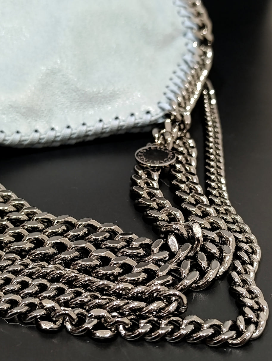 Sac Stella McCartney Falabella mini bleu ciel