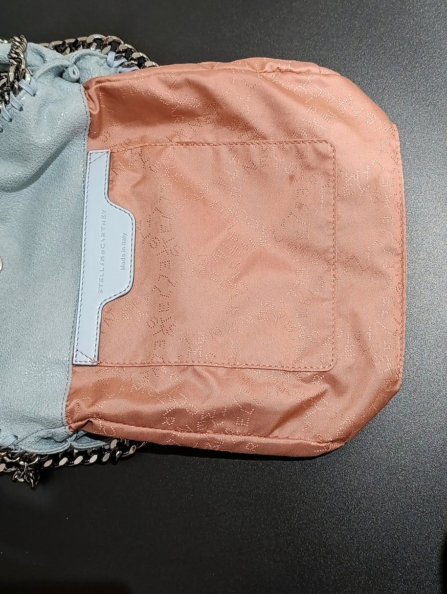 Sac Stella McCartney Falabella mini bleu ciel