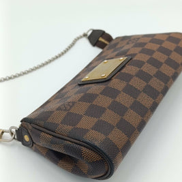 Sac Louis Vuitton Eva — Toile Damier Ébène, Vintage, Bijouterie Dorée