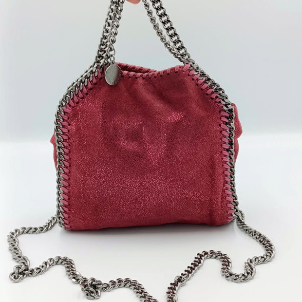 Stella McCartney Falabella Tiny rose pailletée vue de dos