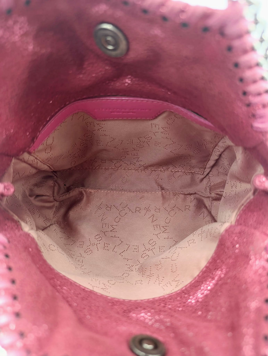 Stella McCartney Falabella Tiny rose pailletée avec dust bag et carte
