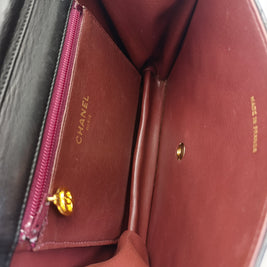 Sac Chanel Timeless 22 cuir noir détail matelassage losanges