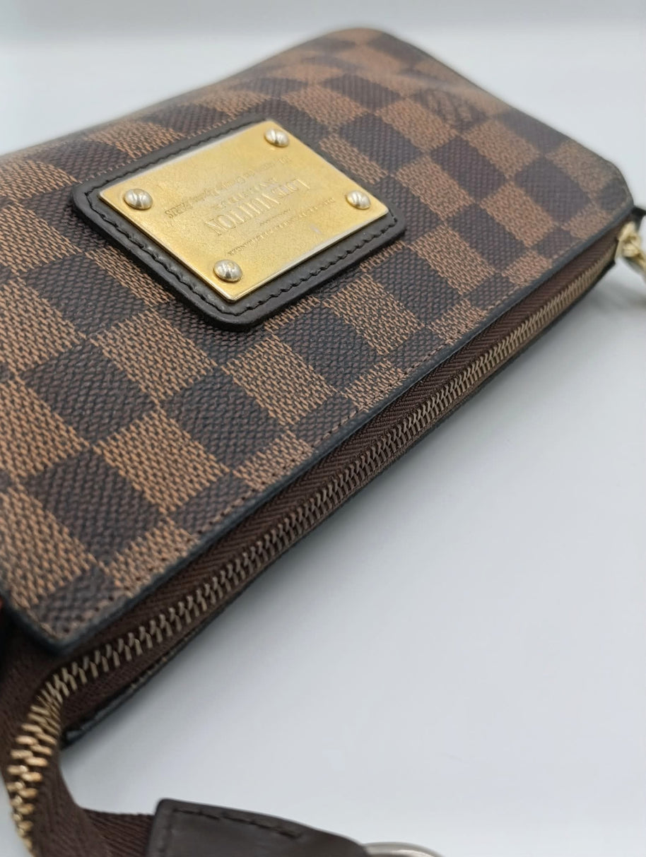 Sac Louis Vuitton Eva — Toile Damier Ébène, Vintage, Bijouterie Dorée