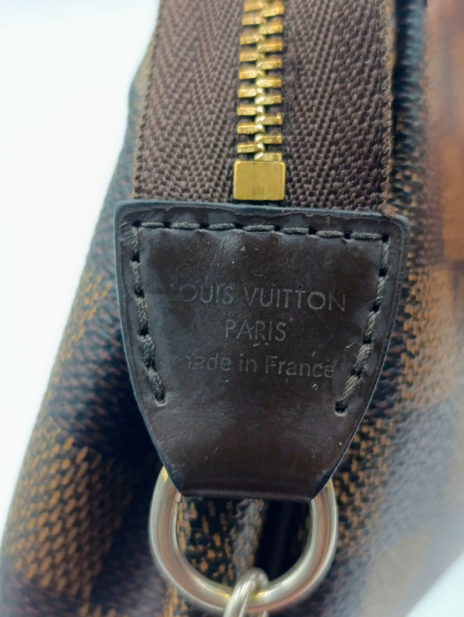 Sac Louis Vuitton Eva — Toile Damier Ébène, Vintage, Bijouterie Dorée