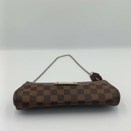 Sac Louis Vuitton Eva — Toile Damier Ébène, Vintage, Bijouterie Dorée