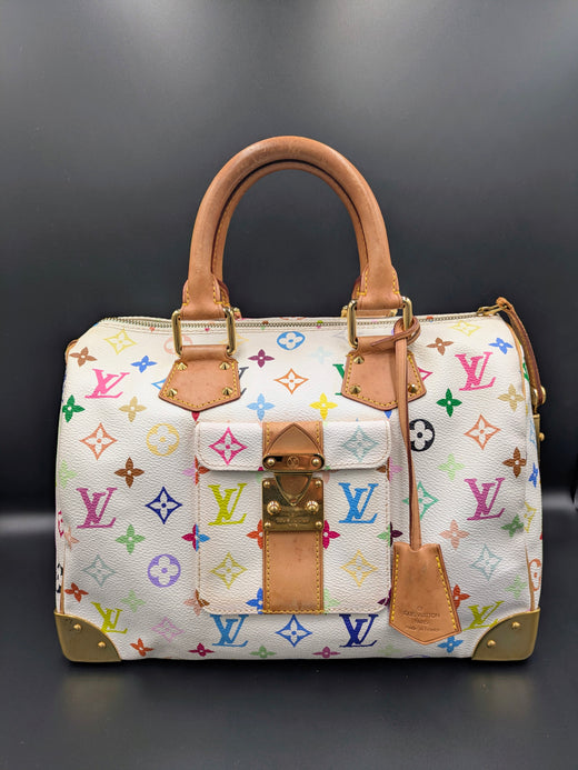Sac Louis Vuitton x Takashi Murakami Speedy 30 multicolore