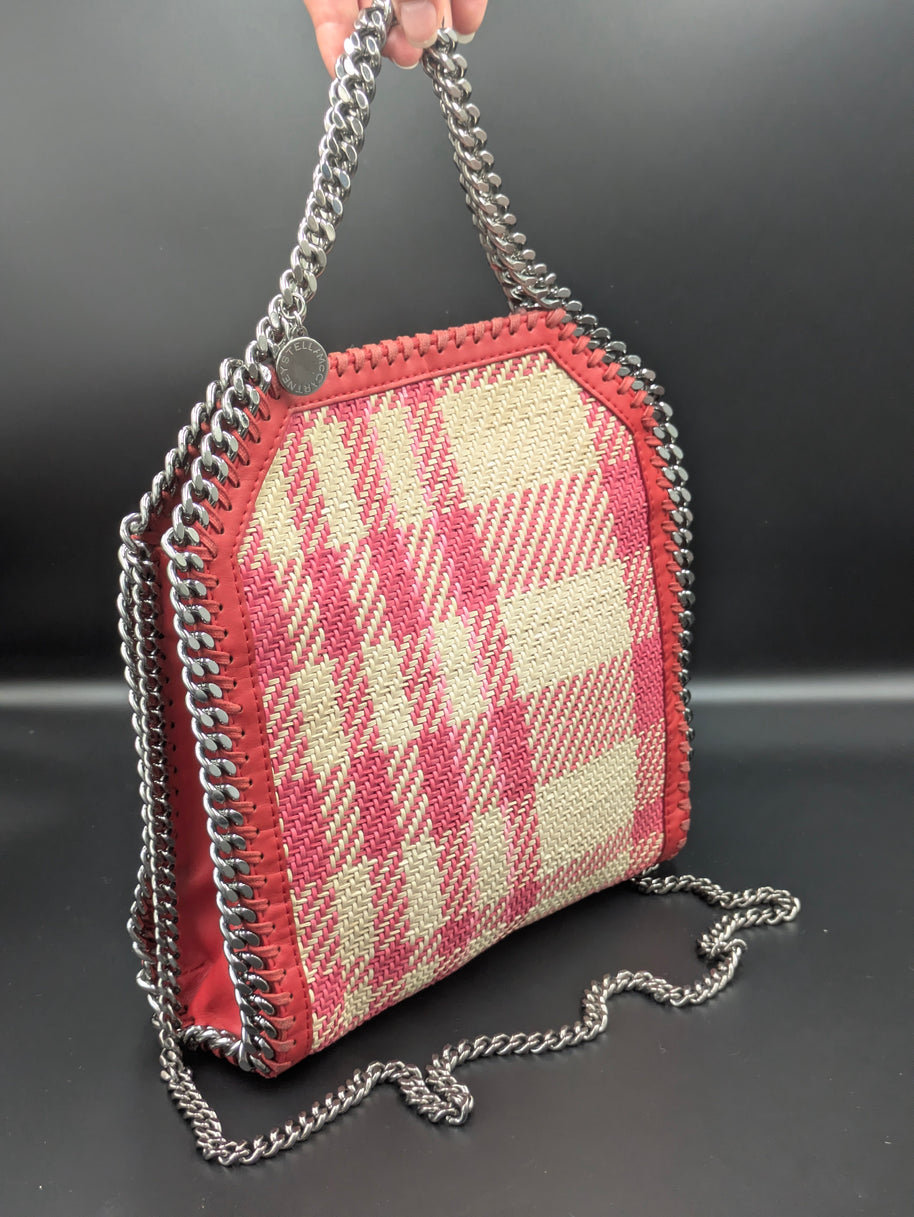 Falabella mini édition limitée rouge rose beige aperçu de face