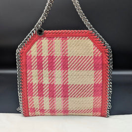 Sac Stella McCartney Falabella mini toile écossaise vue principale