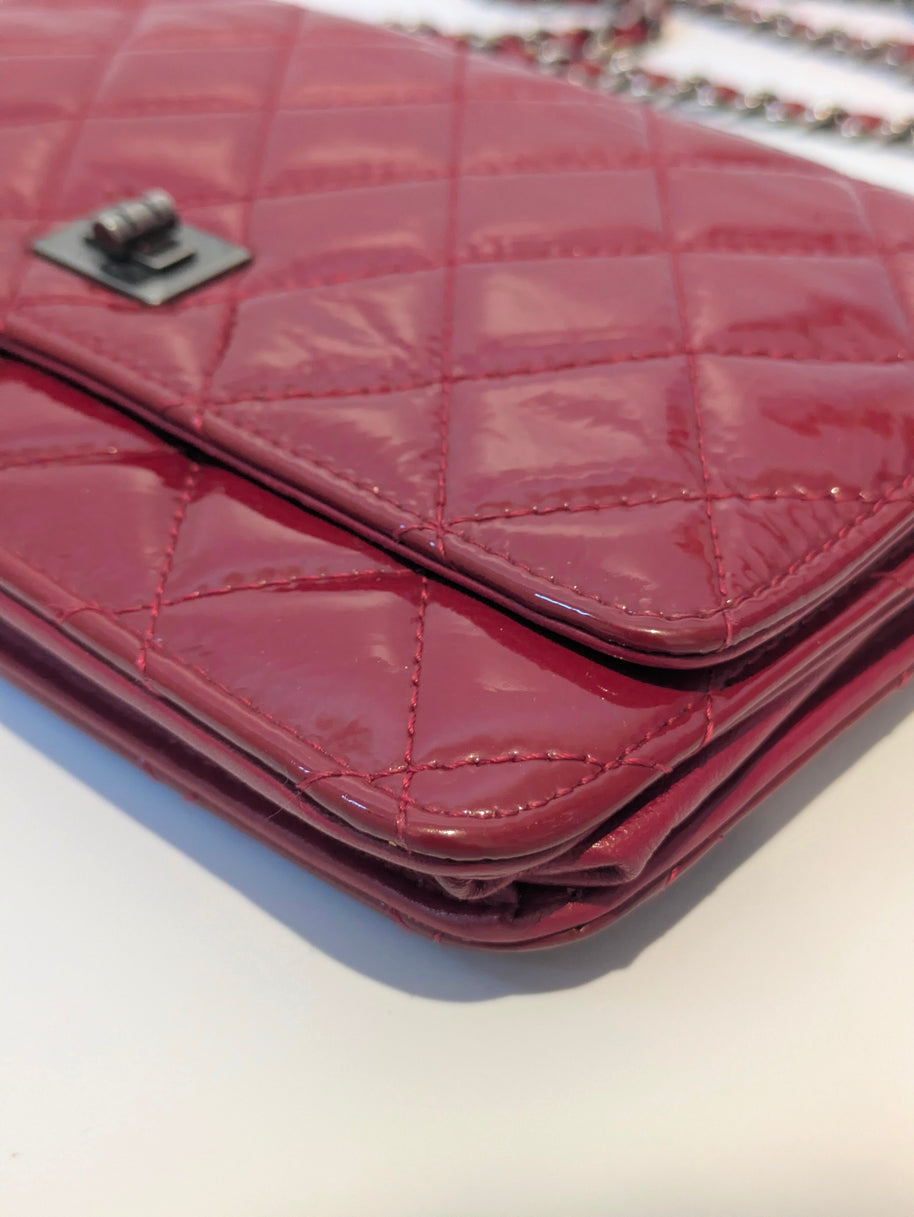 Chanel Wallet On Chain doublure intérieure et poche zippée