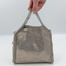 Sac Stella McCartney Falabella Tiny doré pailleté vue générale