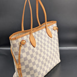 Sac Louis Vuitton Neverfull PM Azur vue arrière