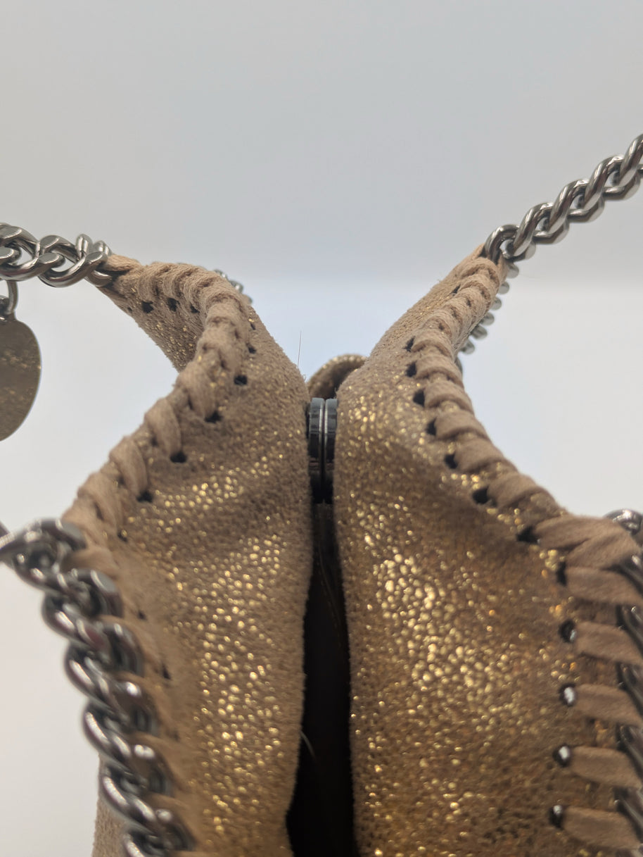 Stella McCartney Falabella Tiny logo plaque métal