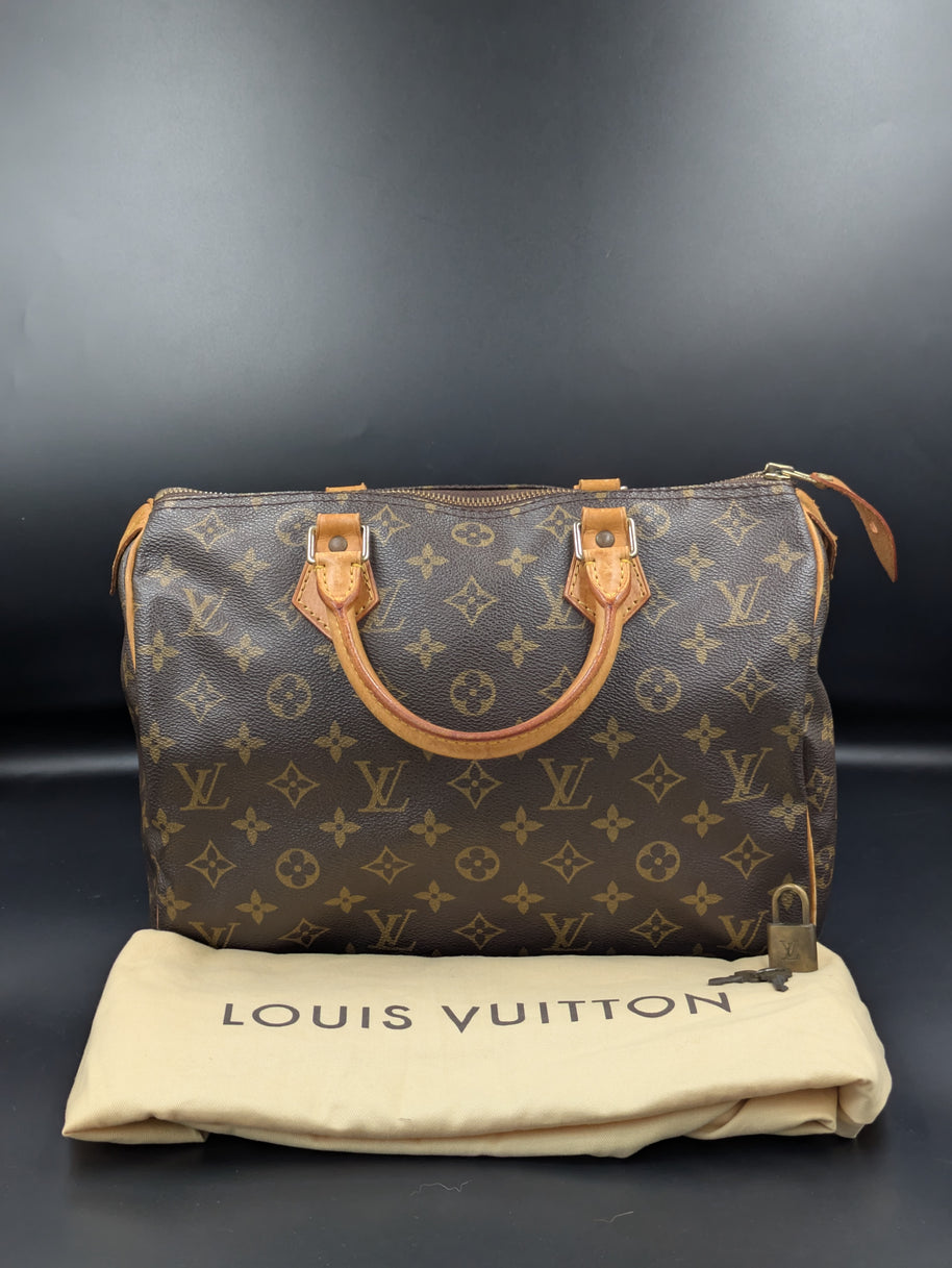 Speedy 30 Louis Vuitton monogram vintage avec son dust bag – photo 1