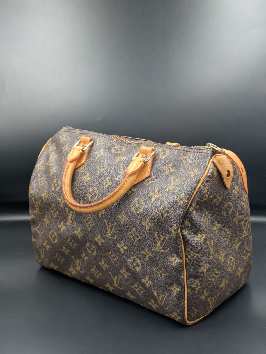 Speedy 30 Louis Vuitton monogram vintage avec son dust bag – photo 5