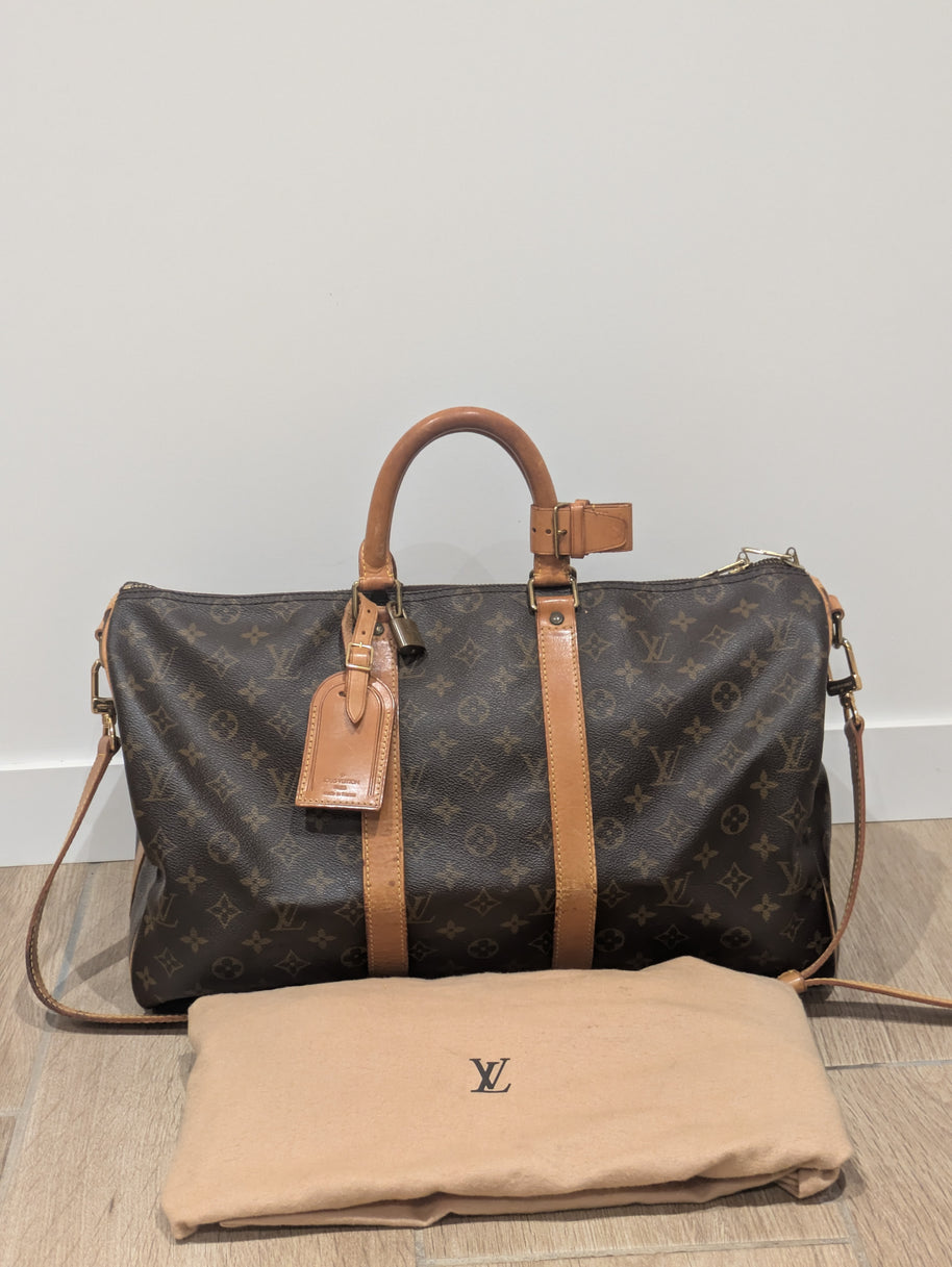 Keepall Bandoulière 45 Louis Vuitton monogram vintage – photo 1