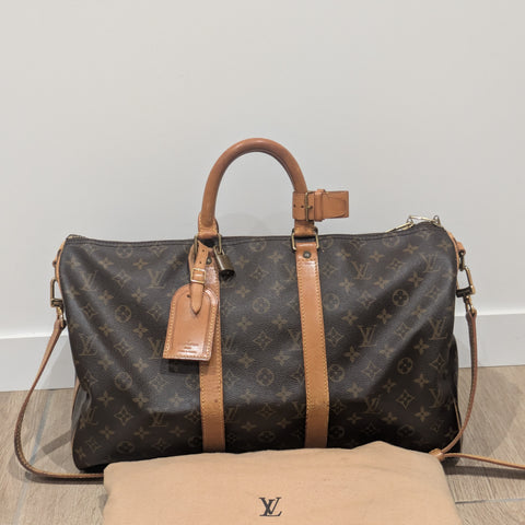Keepall Bandoulière 45 Louis Vuitton monogram vintage – photo 1
