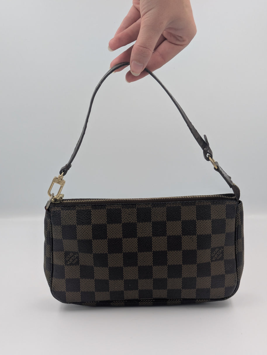 Pochette Accessoires Louis Vuitton Damier Ébène vintage avec sa boîte et son dust bag – photo 5