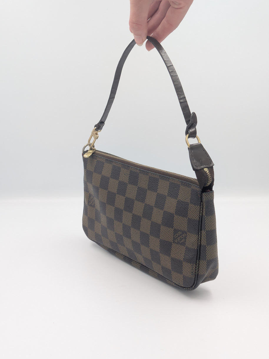 Pochette Accessoires Louis Vuitton Damier Ébène vintage avec sa boîte et son dust bag – photo 4