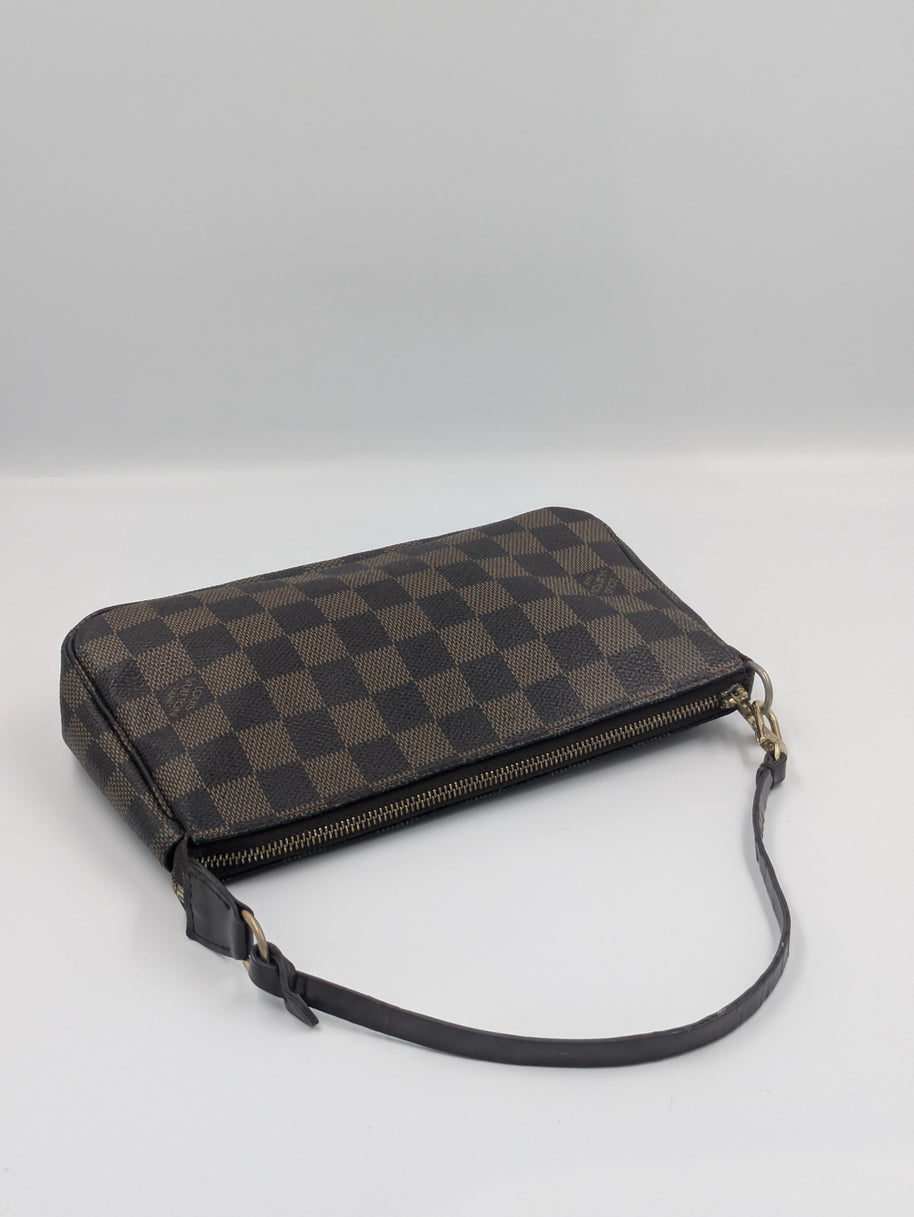 Pochette Accessoires Louis Vuitton Damier Ébène vintage avec sa boîte et son dust bag – photo 9