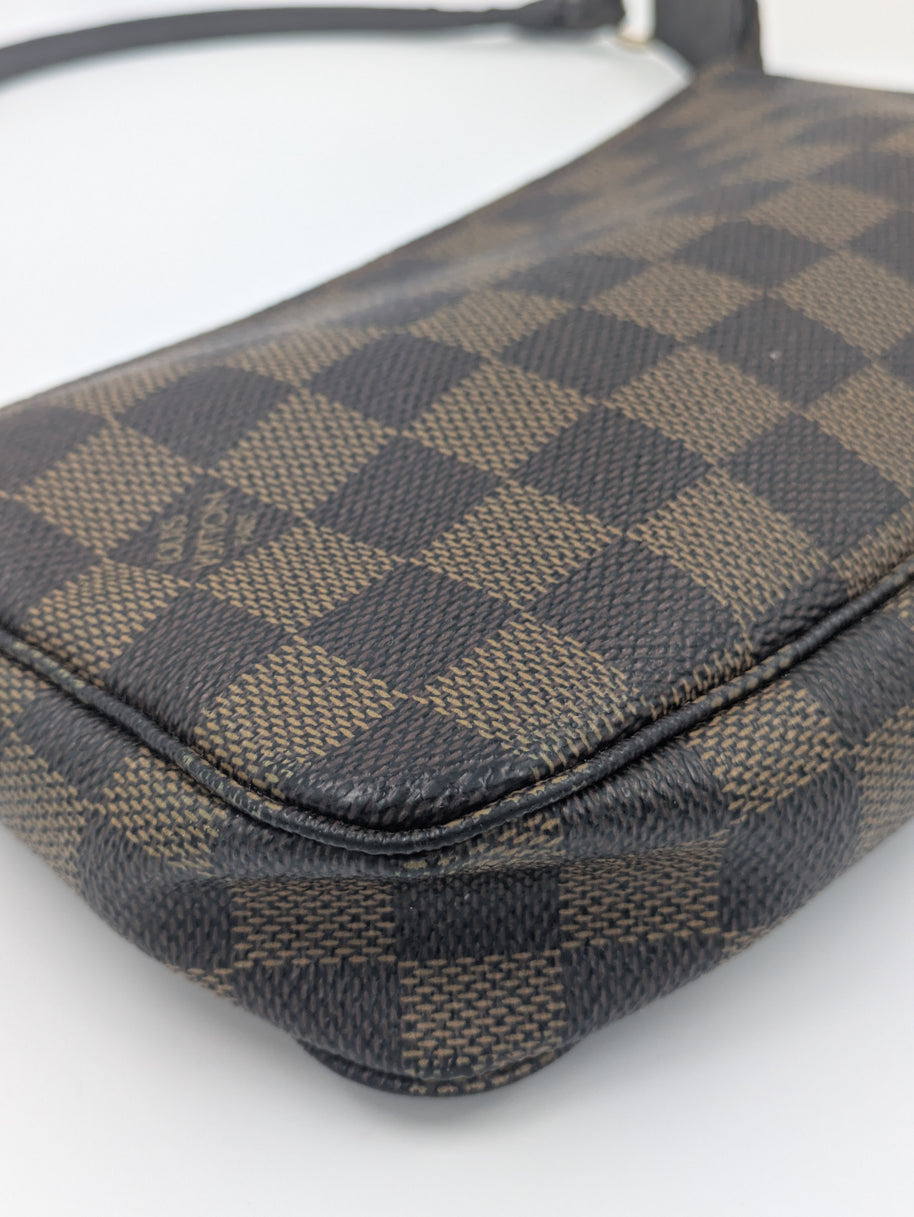 Pochette Accessoires Louis Vuitton Damier Ébène vintage avec sa boîte et son dust bag – photo 11