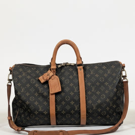 Keepall 50 Bandoulière Louis Vuitton vue de trois quarts