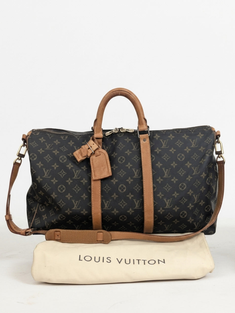 Louis Vuitton Keepall 50 Bandoulière monogram vue générale