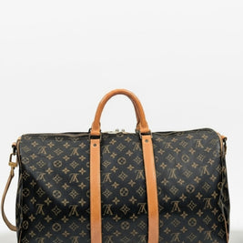 Keepall 50 Bandoulière gros plan patine du cuir